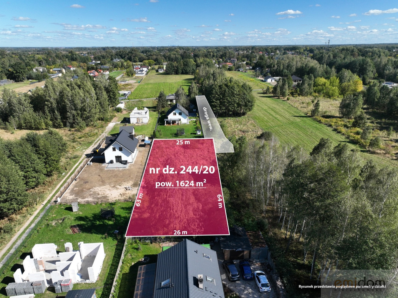 Działka Sprzedaż Jaktorów-Kolonia Kościuszki