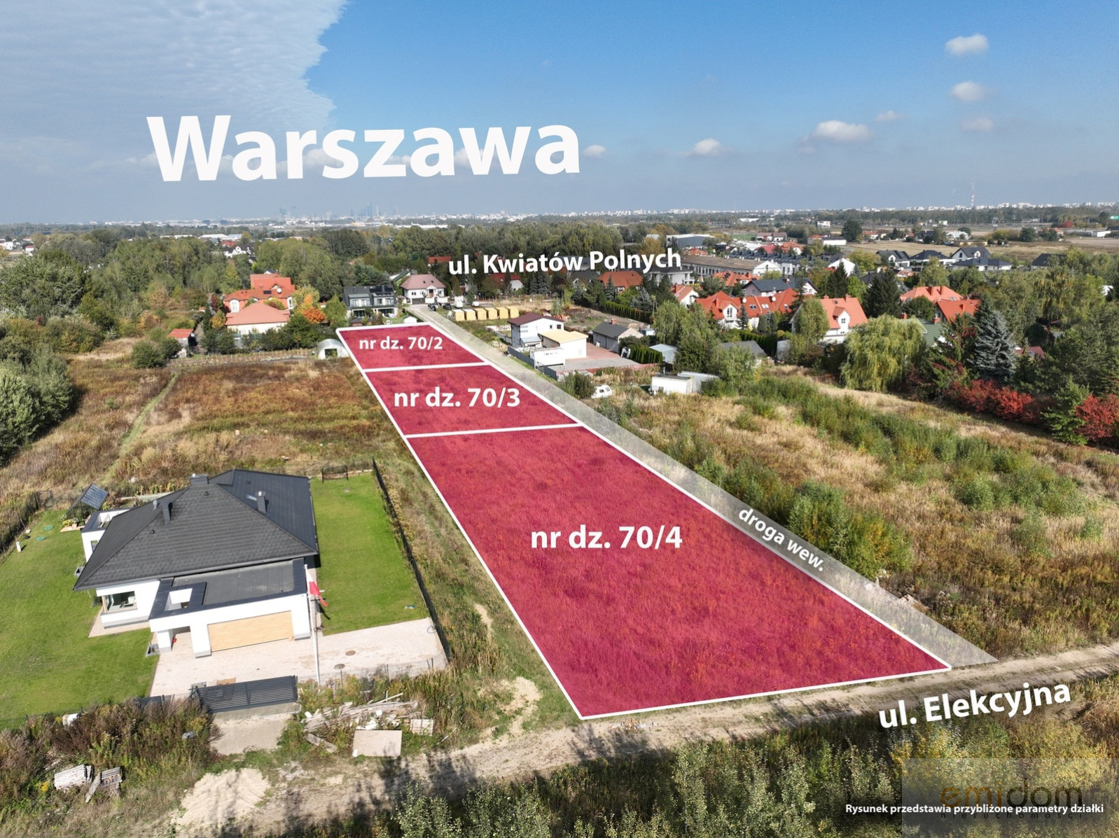 Działka Sprzedaż Dawidy Bankowe Elekcyjna