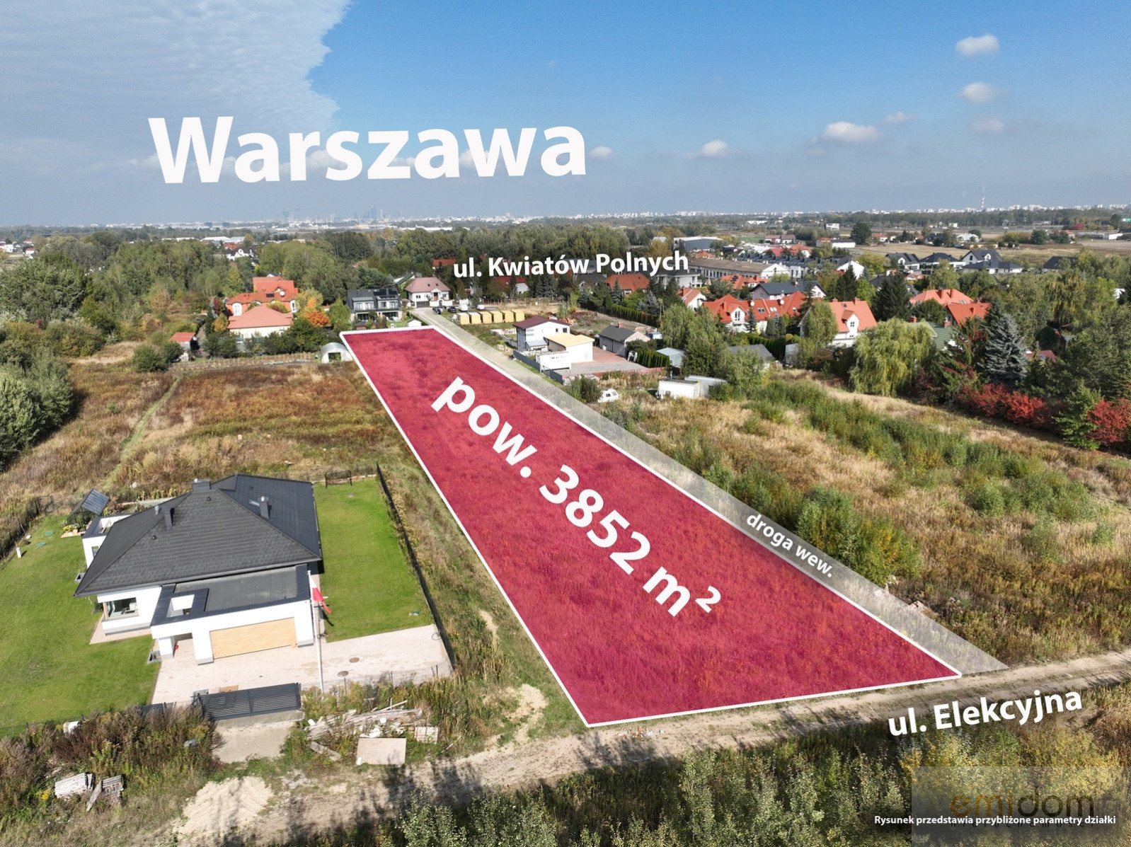Działka Sprzedaż Dawidy Bankowe Kwiatów Polnych 4
