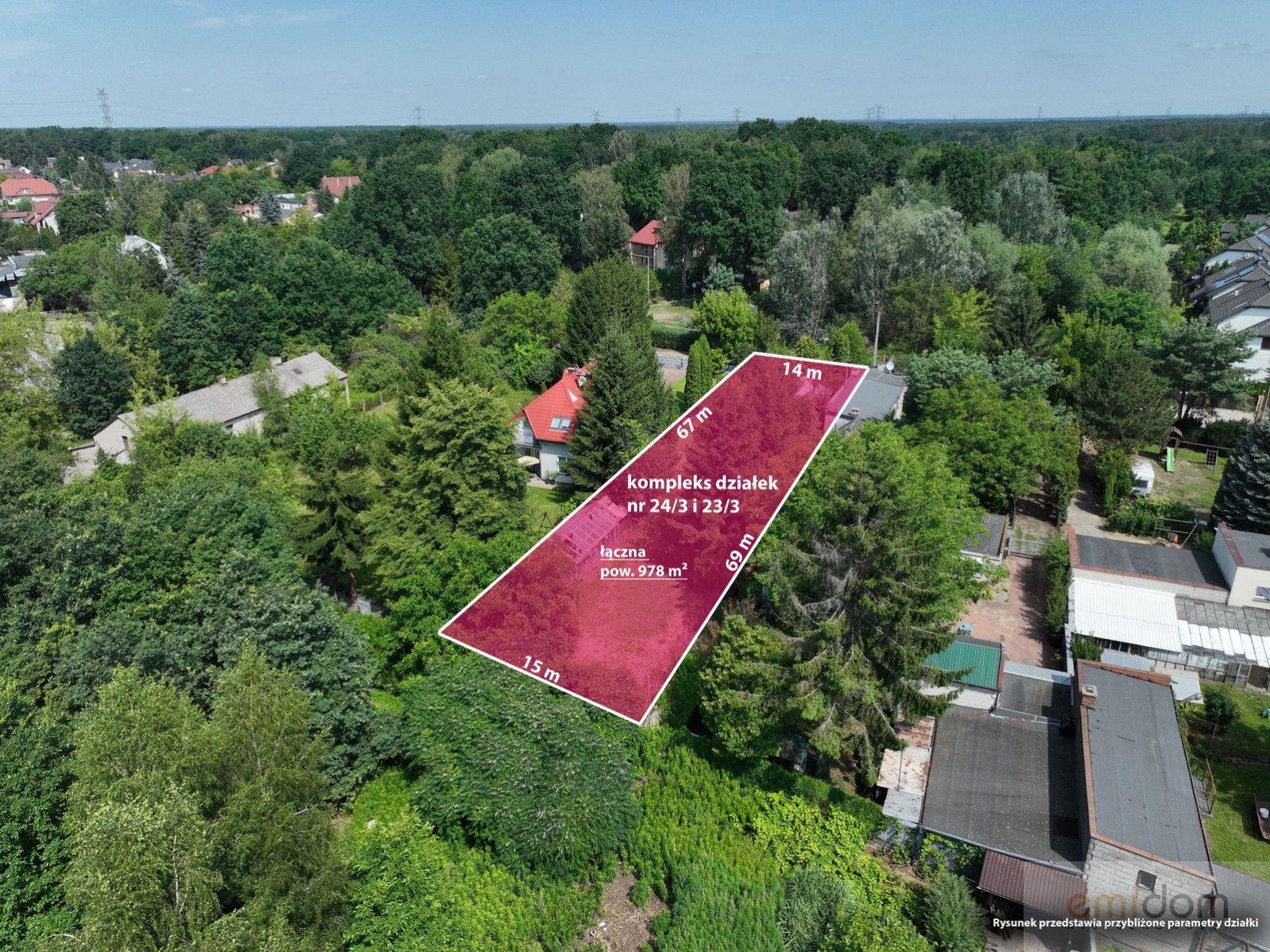 Działka Sprzedaż  Bielany Loteryjki