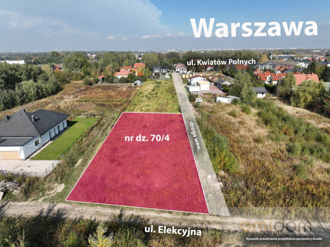 Działka Sprzedaż Dawidy Bankowe Elekcyjna 19