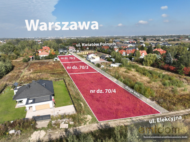 Działka Sprzedaż Dawidy Bankowe Elekcyjna 2