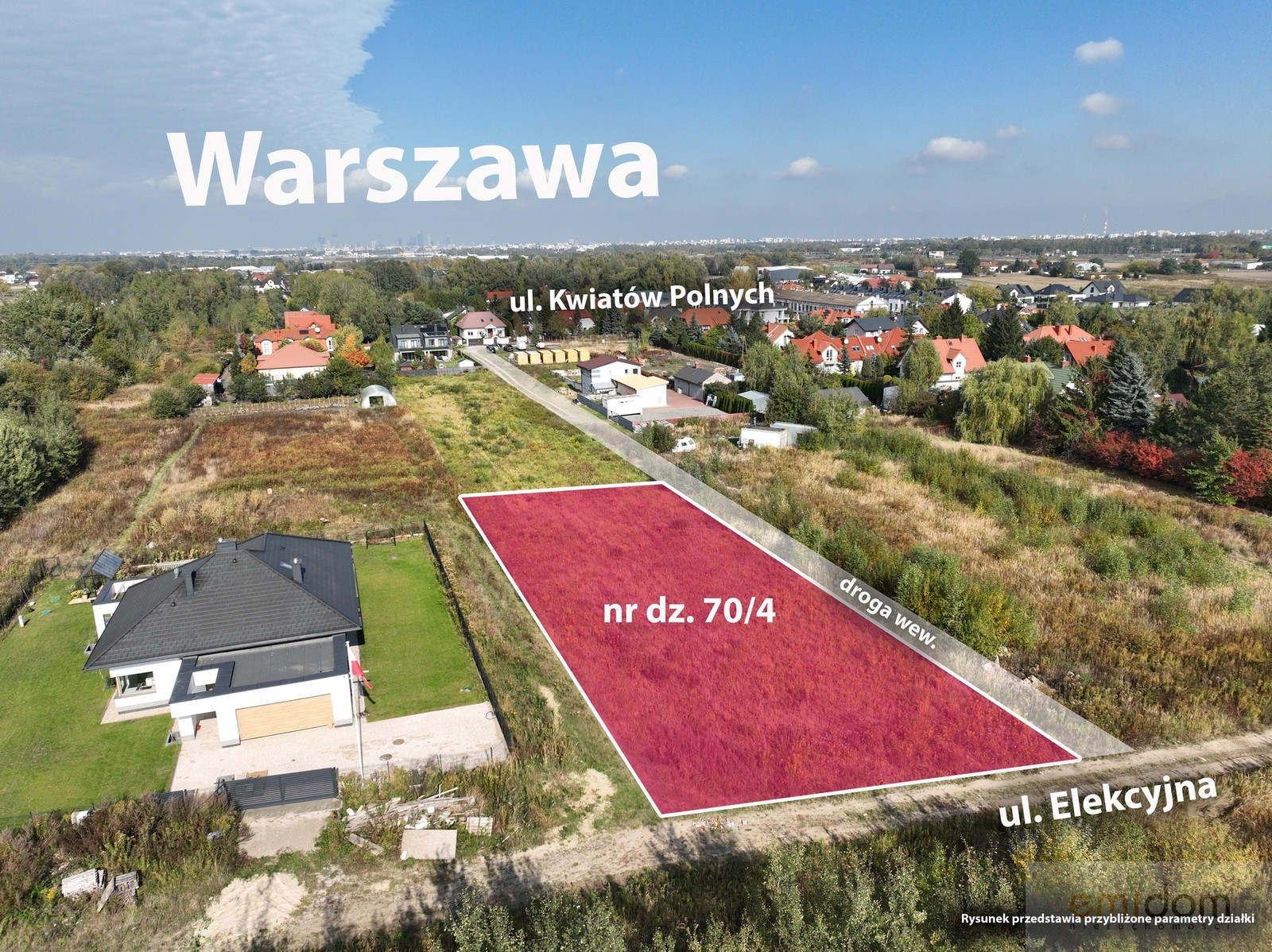 Działka Sprzedaż Dawidy Bankowe Elekcyjna