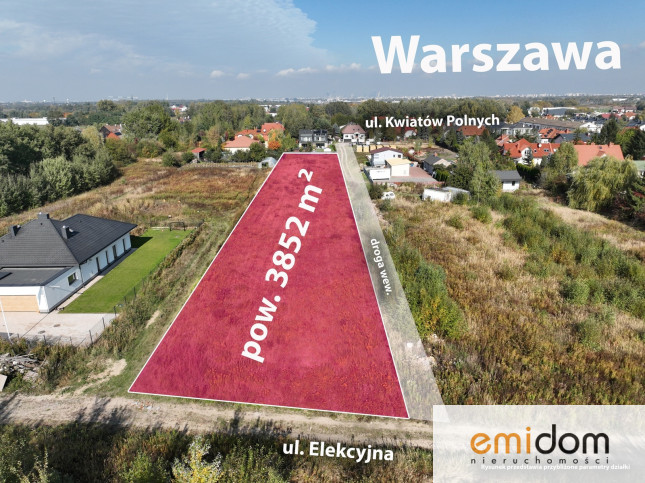 Działka Sprzedaż Dawidy Bankowe Kwiatów Polnych 4